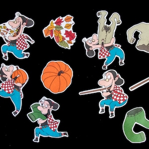 Histoire d&#39;une vieille femme qui a avalé des feuilles en feutre