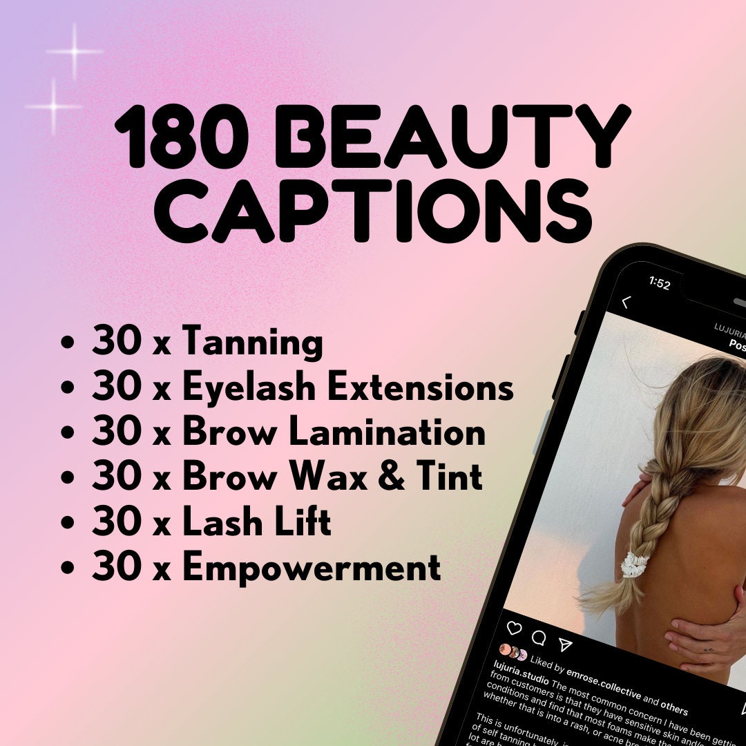 180 Beauty Salon Captions for Instagram Etsy