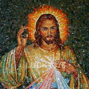 Jesus mosaic photo