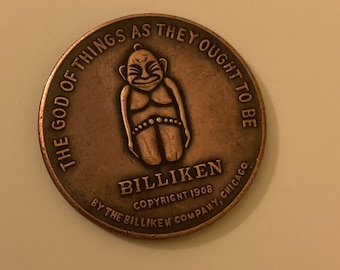 Billiken Lucky Coin Token Pocket Piece.