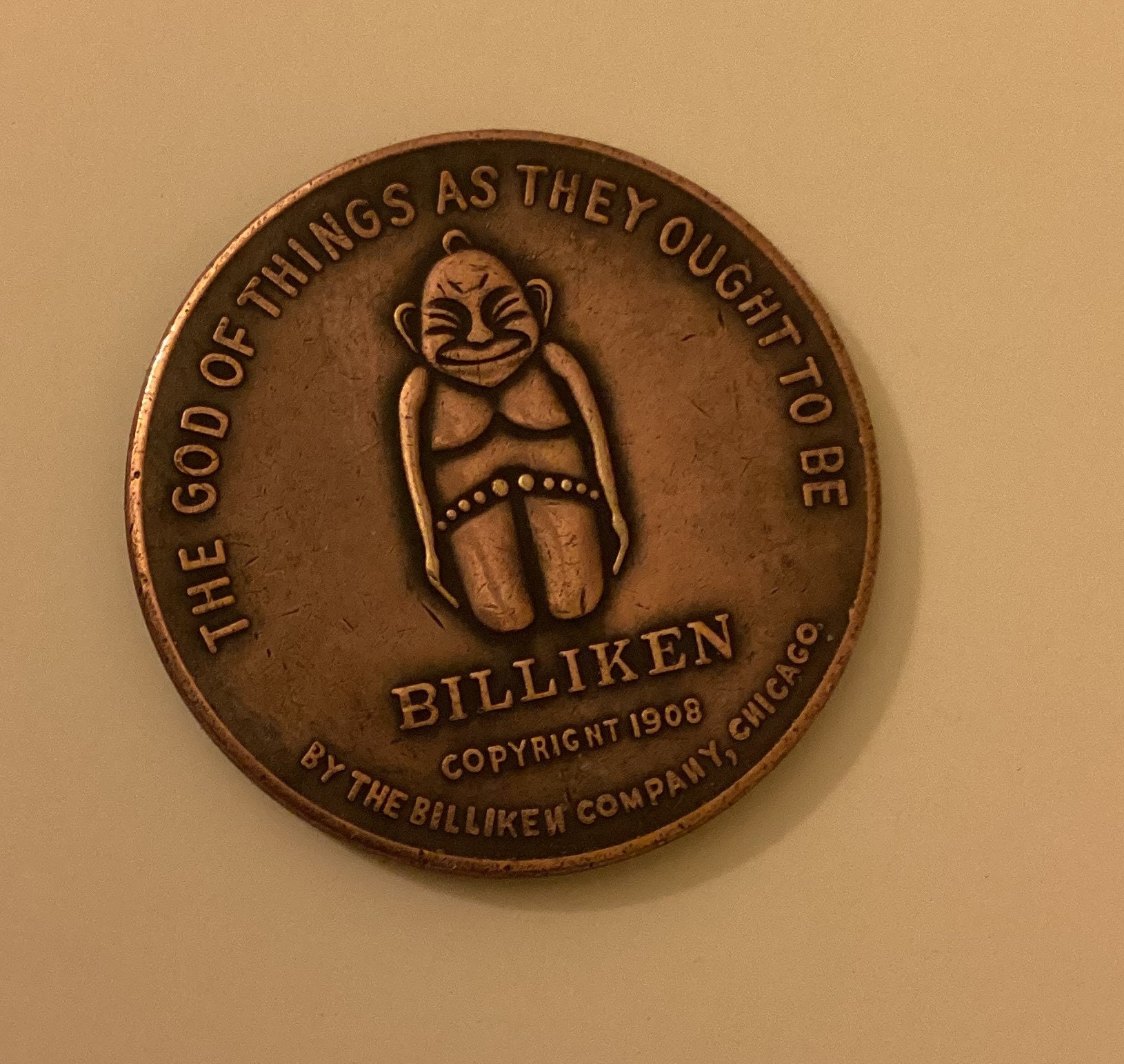 Billiken Lucky Coin Token Pocket Piece. - Etsy