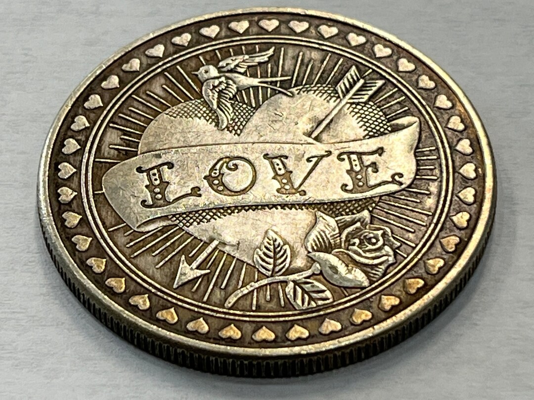 Coin of FATE . LOVE or HATE - Etsy