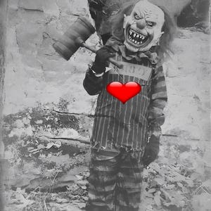 Creepy clown digital photo download