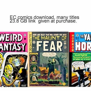 EC comics digital collection.cbr files Many titles.download
