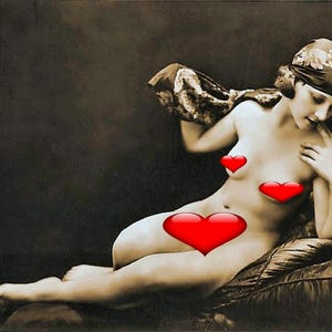 Risque girl poising . Adults only.
