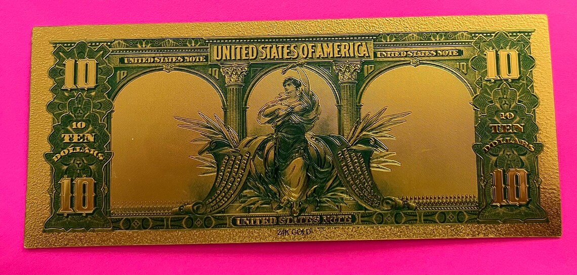 1901 Bison Buffalo Gold Foil Note Not Real for Entertainment Only ...