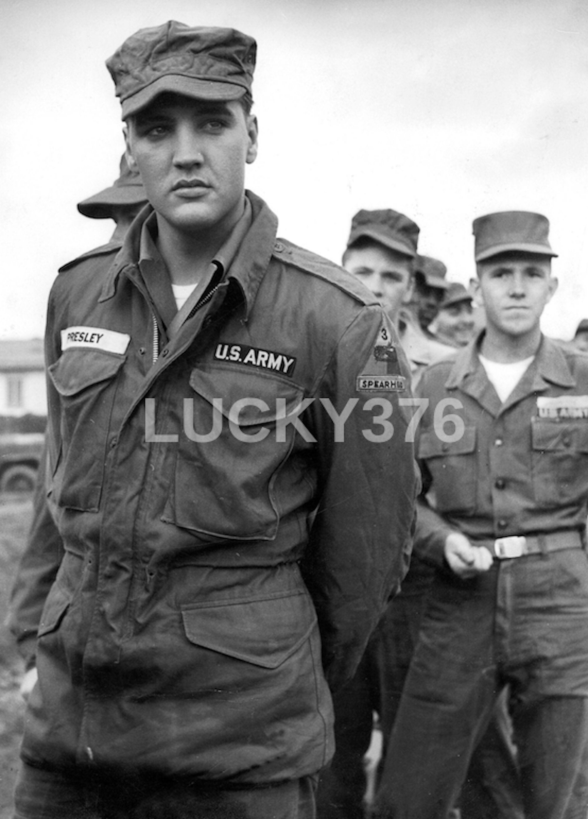 Elvis in the Army Etsy