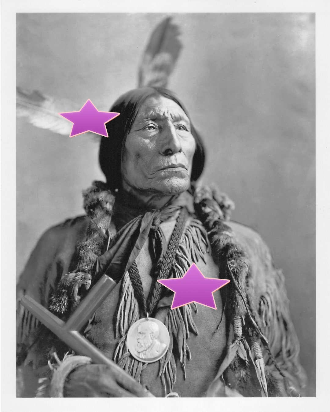 Chief Wolf Robe Chief Wolf Robe With Peace Metal. - Etsy