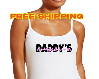 Daddy's Girl T-Shirt DDbg Tanktop Ageplay Cami or Hoodie Apron, Kinky, DDlg, Submissive, Little BDSM