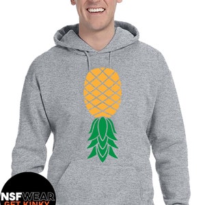 Swinger Lifestyle Pineapple T-Shirt, Tanktop, Cami, or Apron BDSM Hotwife Fetish Cuckold Stag & Doe Swingers FREE SHIPPING Heather Grey Hoodie