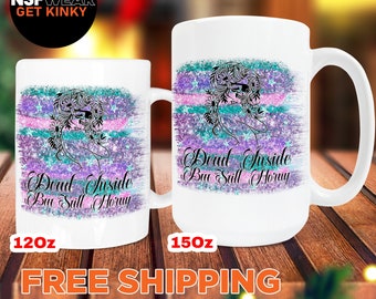 Dead Inside But Still Horny 11oz or 15oz Ceramic Coffee Mug Sexy Kinky Fetish Gift Idea Sexy Swinger Gift for Her FREE SHIPPING