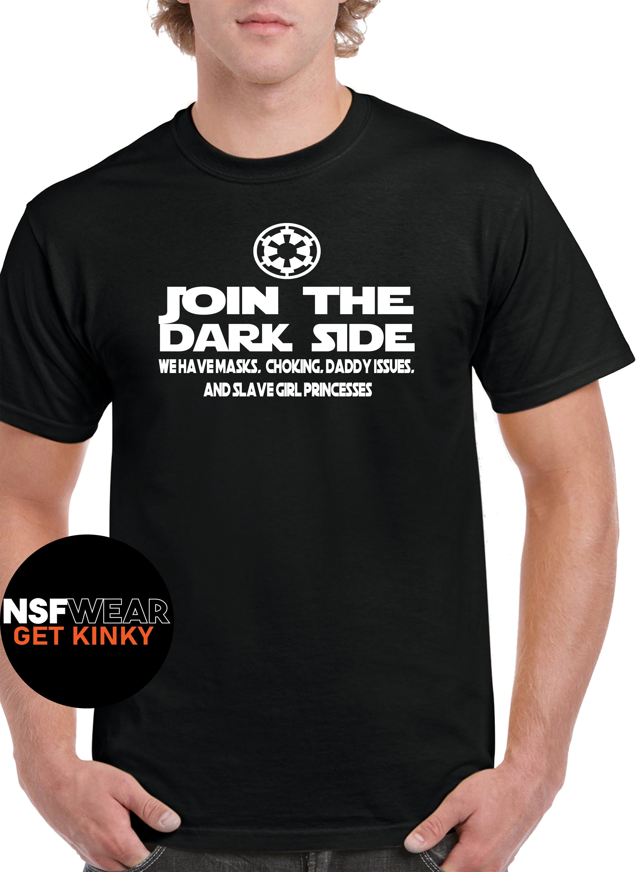 Join The Dark Side T-Shirt Tanktop Cami oder Schürze Lustige Foto Foto