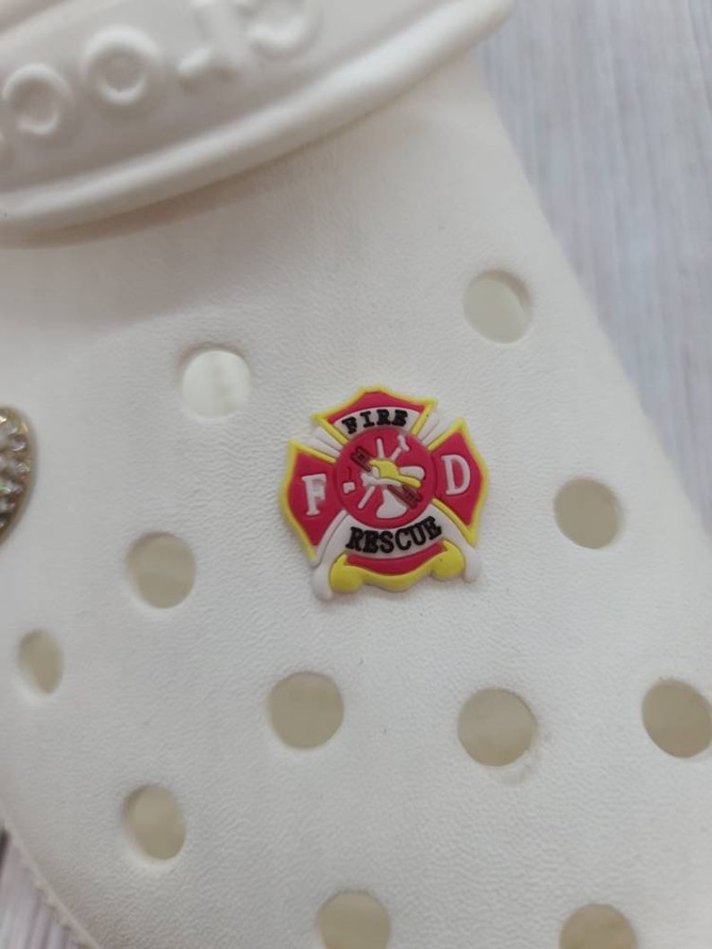Fire Department Croc Charm