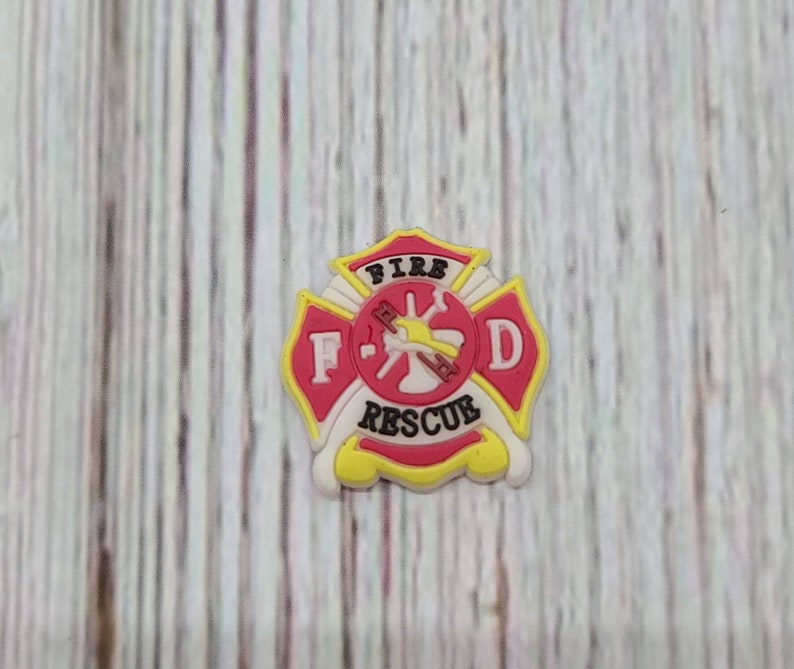 Fire Department Croc Charm