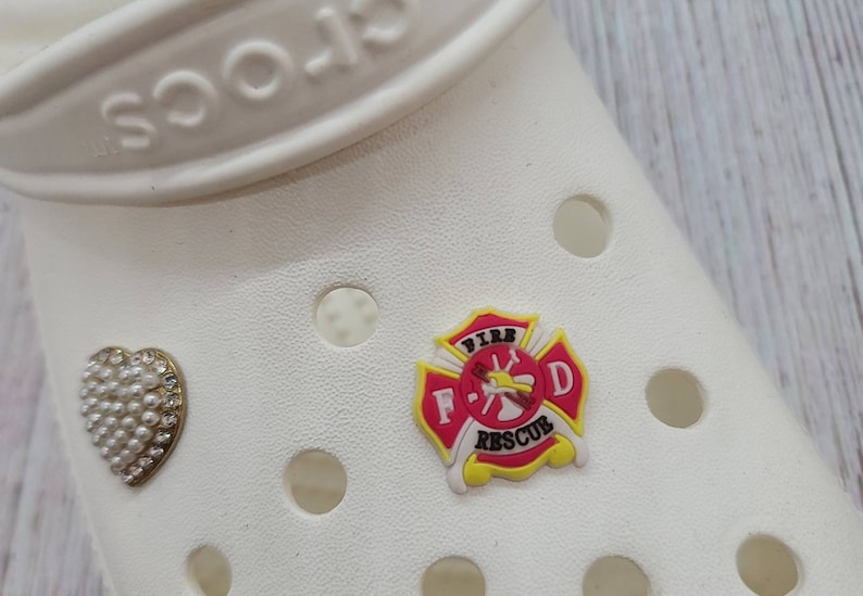 Fire Department Croc Charm