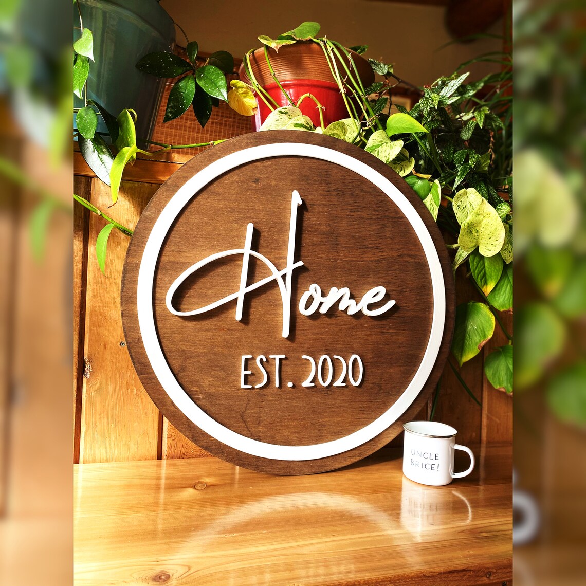 Home sign Wooden home sign New Home Sign Personalized Home Etsy