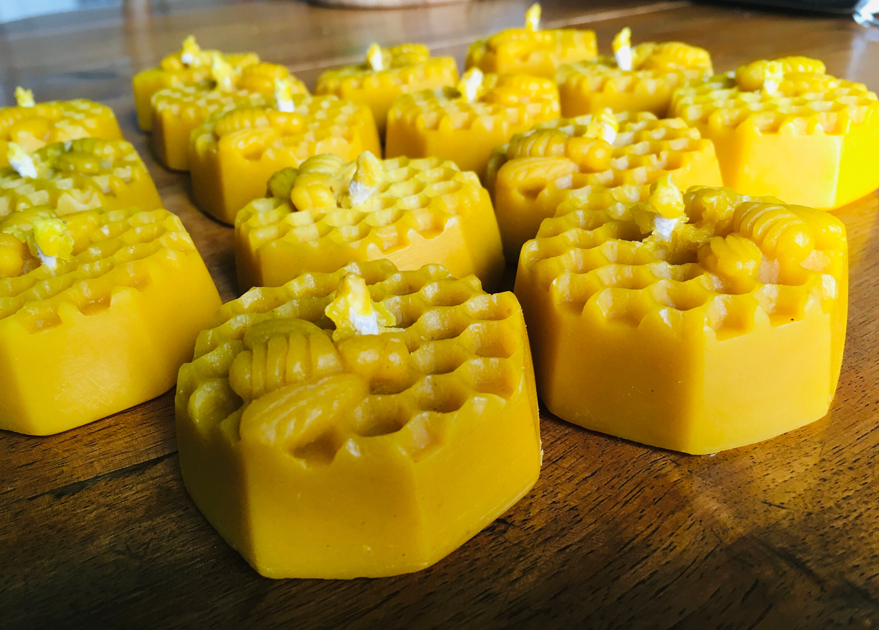 Bougie en Cire d'abeille Écologique Candle Beewax Decoration Home Cozy