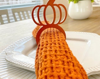 Pumpkin Napkin Rings, Fall Decor, Fall Table Decir, pumpkin Decor, Farmhouse Decor, Fall Table Setting, Plate Ornament, Fall Dinning
