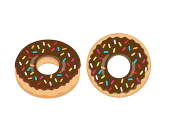 Chocolate glazed donut png