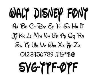 Free Free 78 Disney Font Svg Free Download SVG PNG EPS DXF File