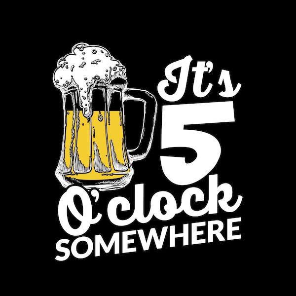 Its 5 Oclock Somewhere Wall Art Etsy
