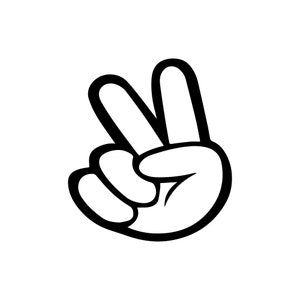 Paix main SVG | Paix signe main symbole svg paix SVG
