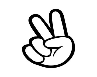 Mano de paz SVG / Signo de paz Símbolo de mano svg Paz SVG