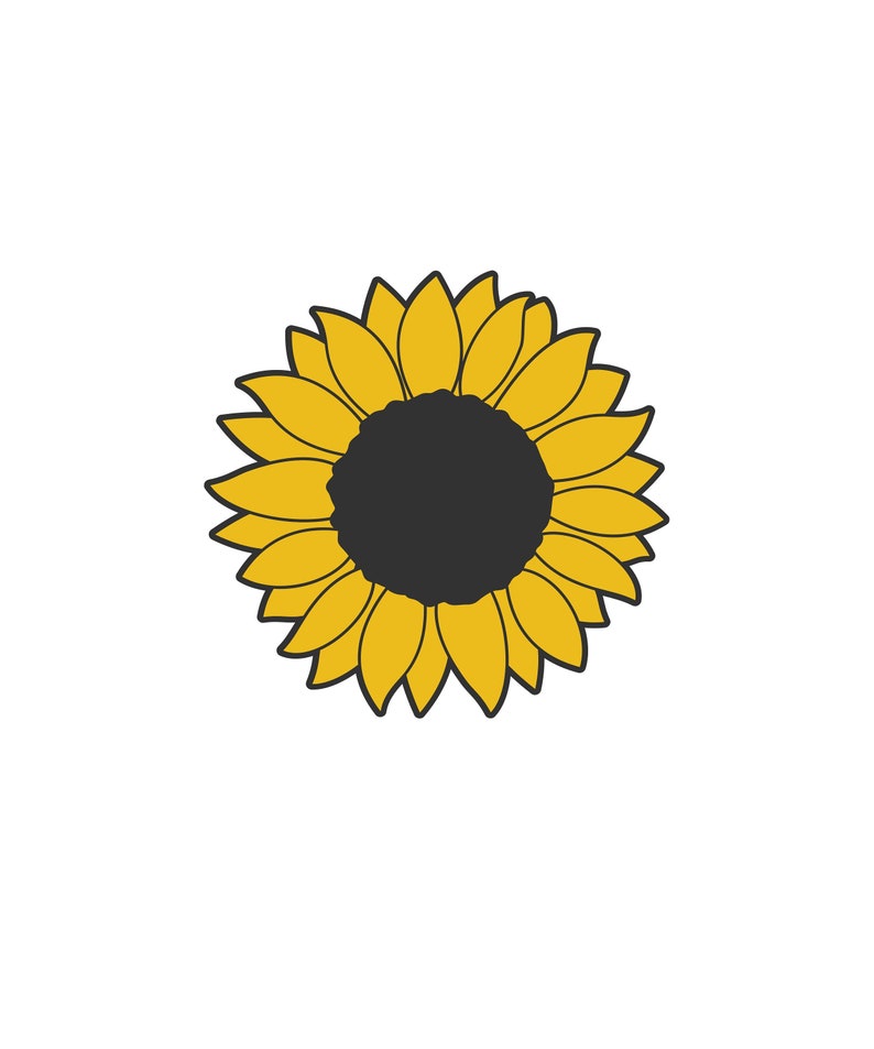 Download Clip Art Art Collectibles Sunflower Svg Sun Flower Svg Sunflower Plant Svg Yellow Sunflower Svg