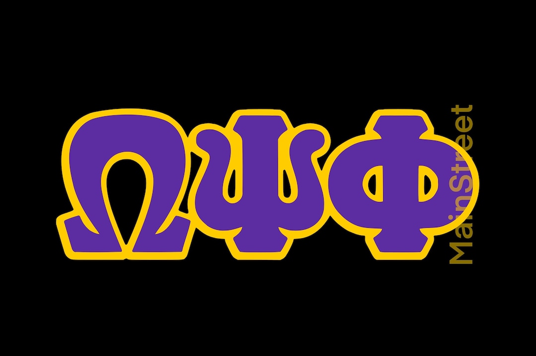 Omega Psi Phi Fraternity Svg Que Svg Greek Letters Svg Omega Svg Cut