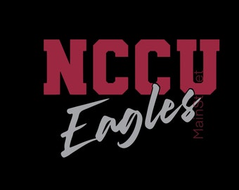 NCCU Eagles svg - NC Central svg - Universidad Central de Carolina del Norte svg - HBCU svg - Simple svg para nc central - nc central cut file - Fácil