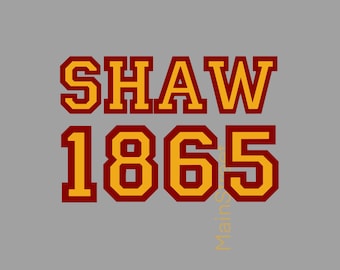 Shaw University svg - Shaw 1865 svg - Shaw Bears svg - HBCU svg - Simple svg pour shaw - Shaw cut file - Facile