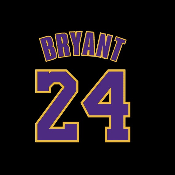 Kobe Bryant 24 svg Kobe Bryant RIH svg Kobe svg Black | Etsy