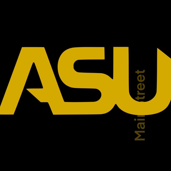 ASU svg - Single Color Version - Easy Cut File Vinyl - HBCU SVG - Alabama State University - Alumni - Alabama State University svg