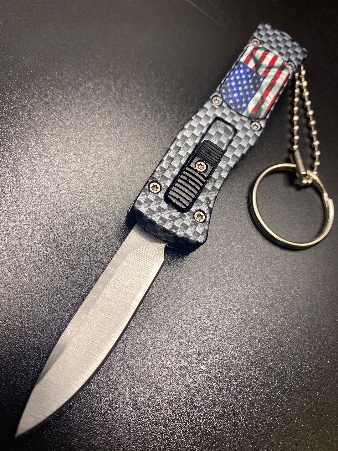 Gangster Keychain OTF Pocket Knife EDC GIFT Hunting Gears Etsy