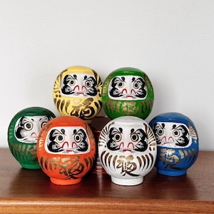 Japanese vintage Daruma dolls sold individually folk art