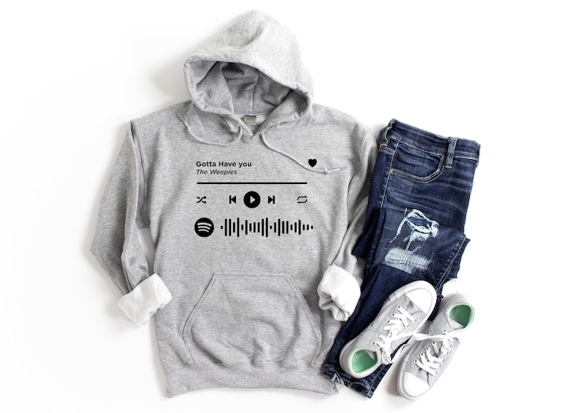 Custom Spotify Song Hoodie Couples Gift for Boyfriend Etsy