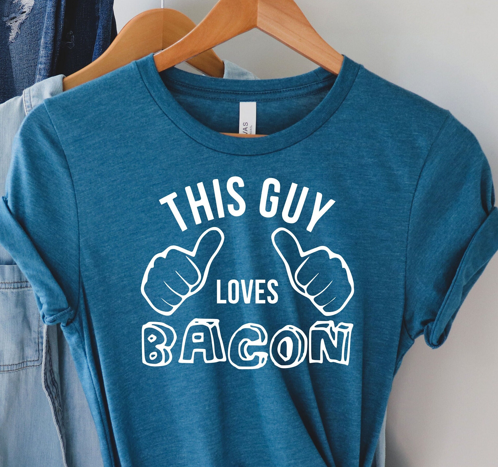 Love Bacon T Etsy