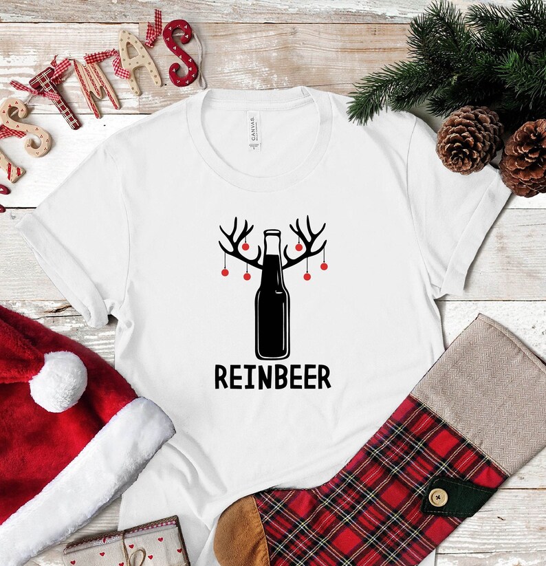Reinbeer Christmas Shirt Beer Christmas Shirt Christmas Etsy
