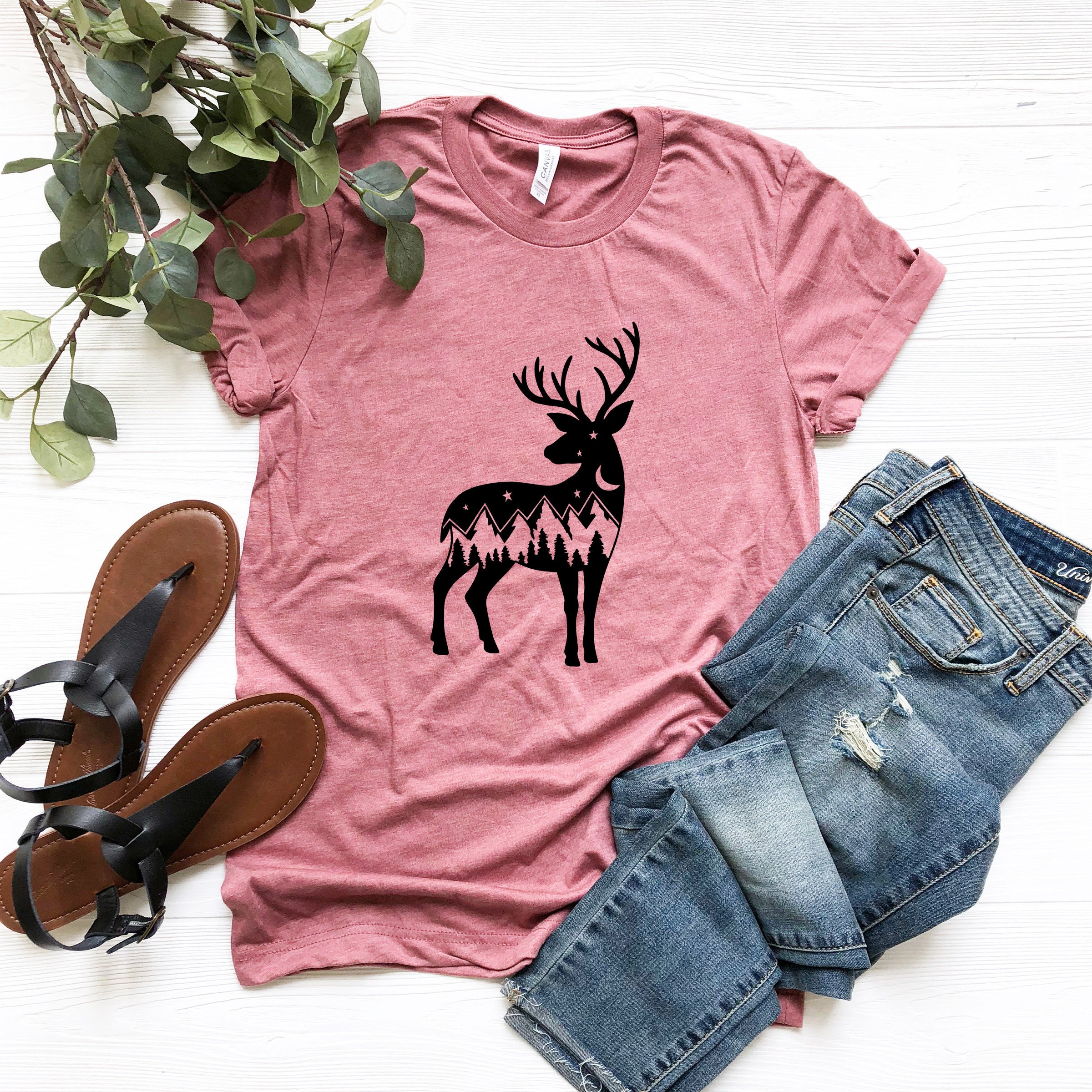Deer Shirt Deer Shirts For Women Deer Christmas Shirt Etsy