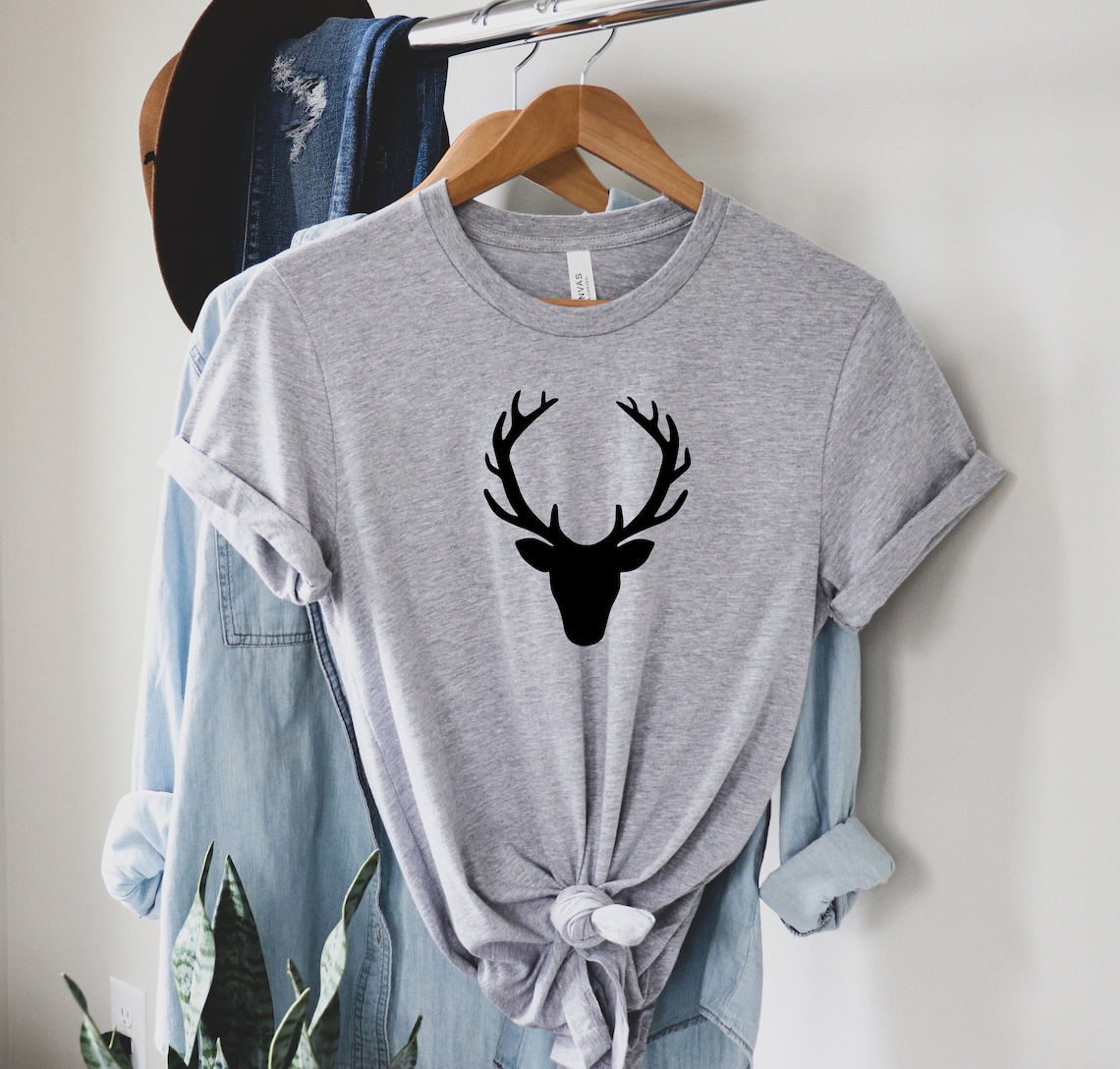 Deer Shirt Deer Shirts For Men Cool Deer Shirt Hunting Etsy