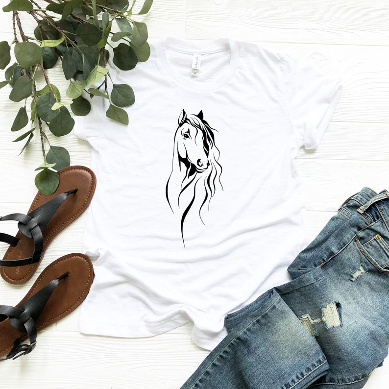 Horse Shirt Horse Lover Tee Horse Girl Shirt Gift for Etsy