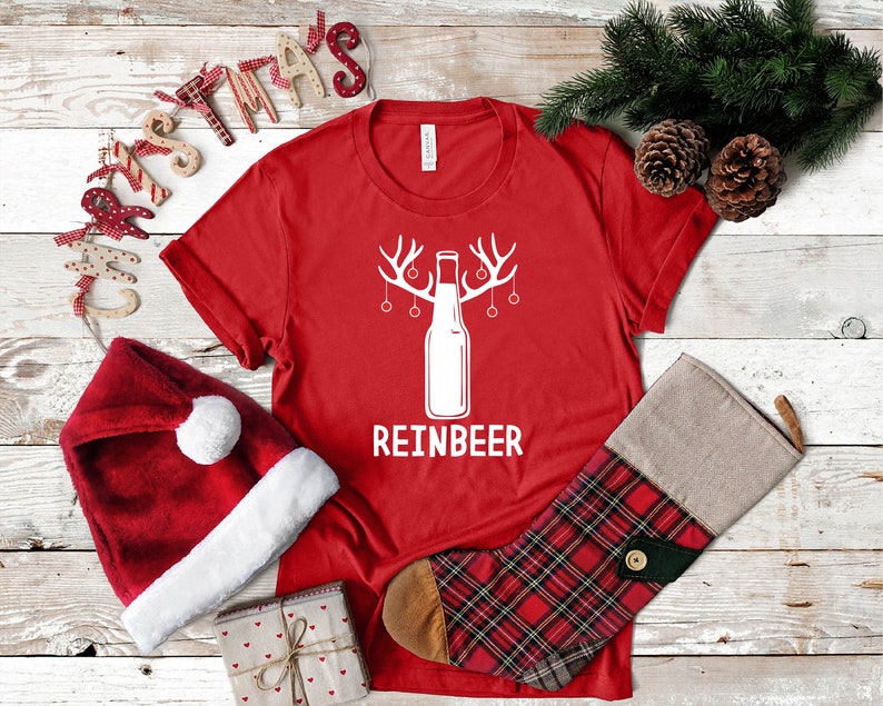 Reinbeer Christmas Shirt Beer Christmas Shirt Christmas Etsy