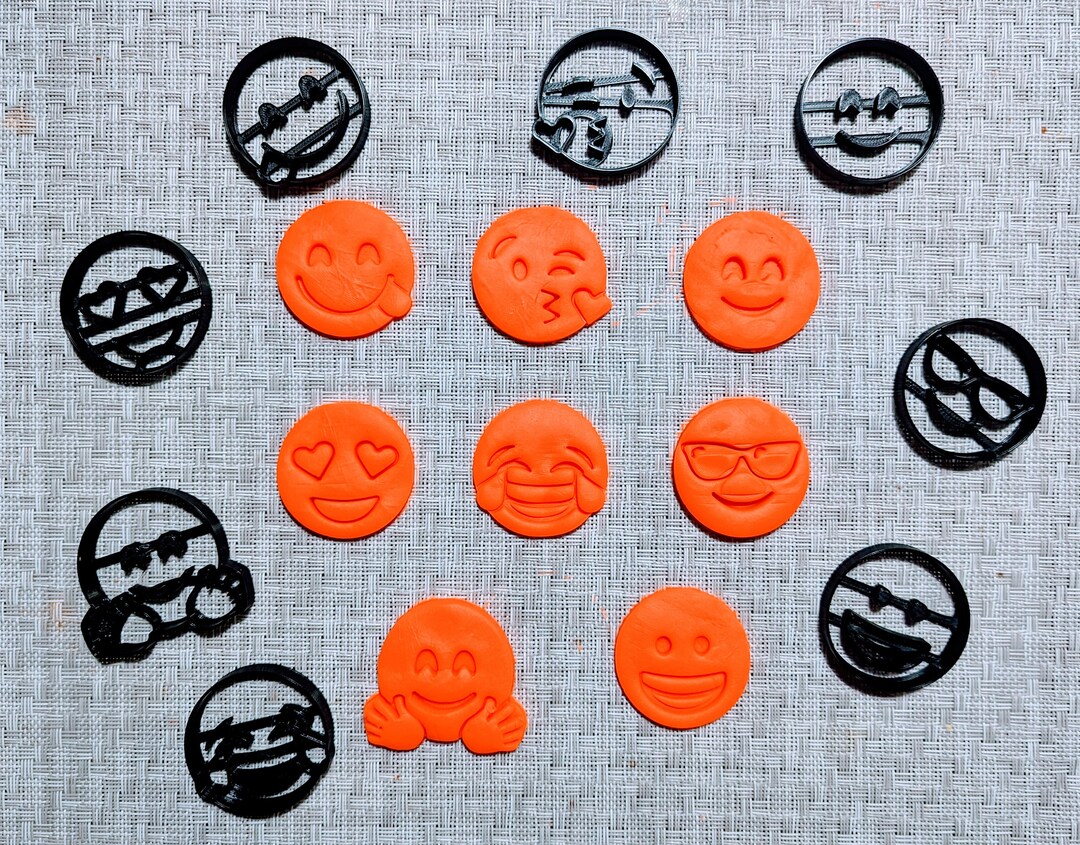 Emojis Cookie Cutter Emoji's Cookie Cutter Set 8 Etsy