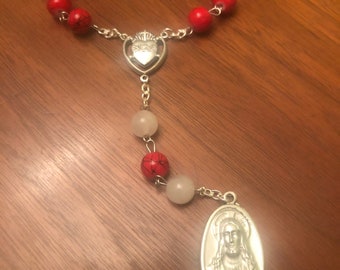 Sacred Heart of Jesus Chaplet, Bronze Chaplet of the Sacred Heart ...