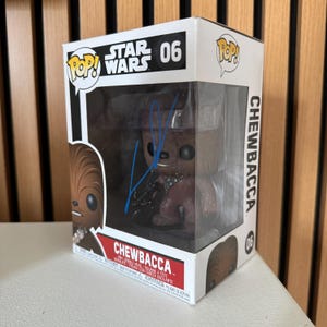 George Lucas Signed Funko Pop Star Wars Autograph Chewbacca Signature with COA