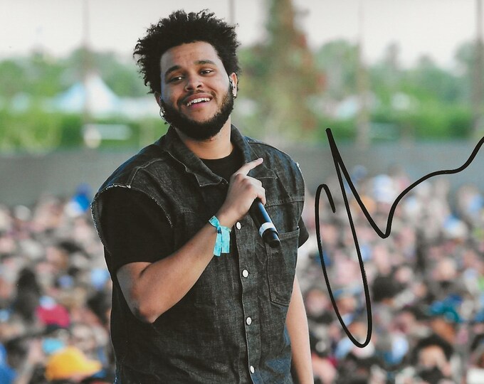 The Weeknd Autograph Signed Photo Signature With COA - Etsy