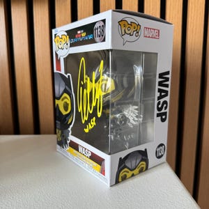 Evangeline Lilly signierte Funko Pop Ant-Man Autogramm The Wasp Signature mit COA