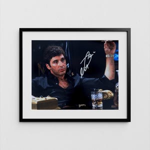 Al Pacino Autograph Scarface Signed Poster Tony Montana Authentic Signature with COA