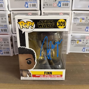 John Boyega signierte Funko Pop Star Wars Autogramm Finn Signature mit COA