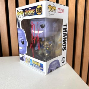 Thanos Signed Funko Pop Avengers Endgame Autograph Josh Brolin Signature with COA